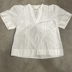 White size 14 women's Anthropologie shirt